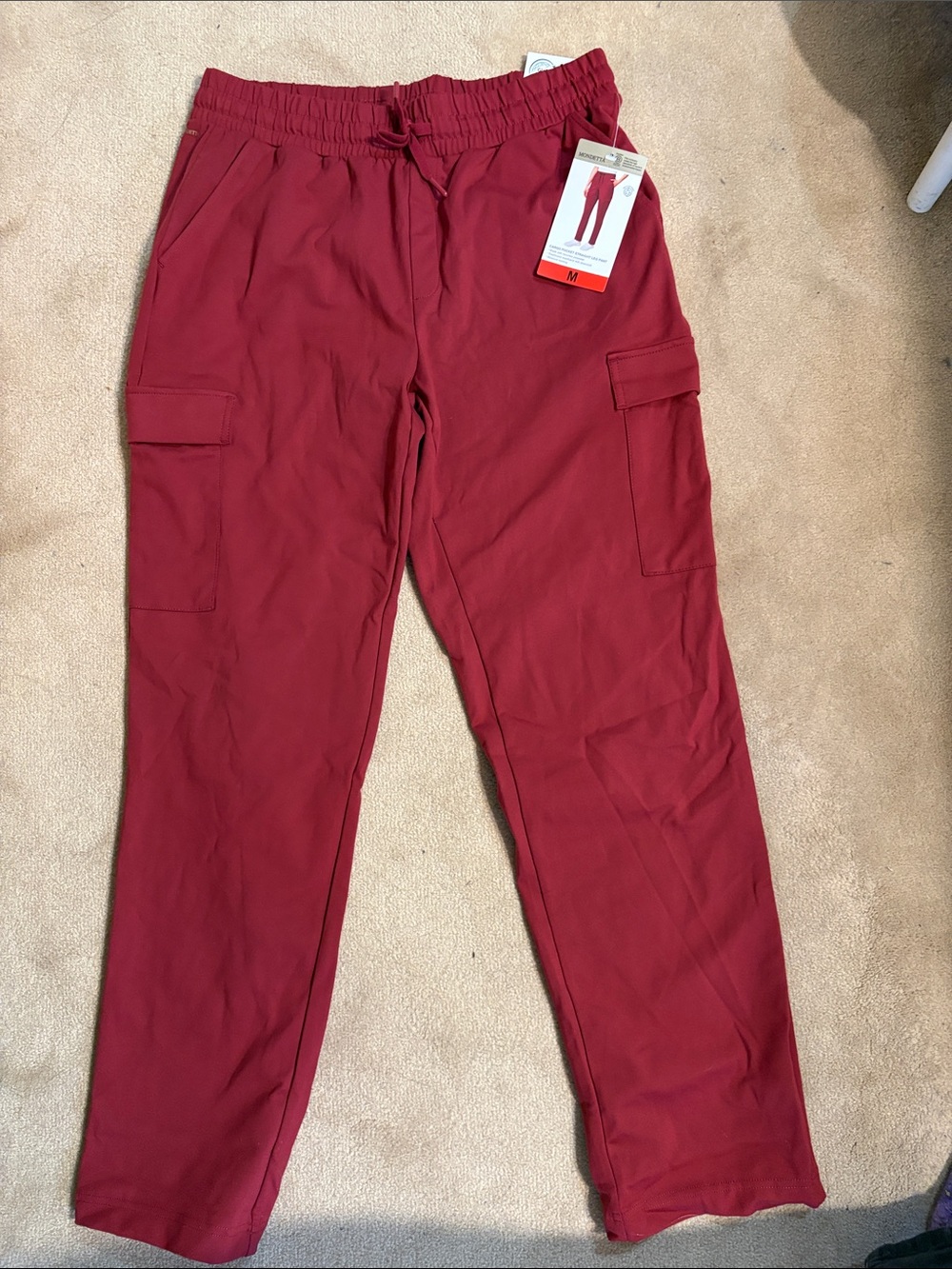 Women's Mondetta Cargo Jogger Pants - Red